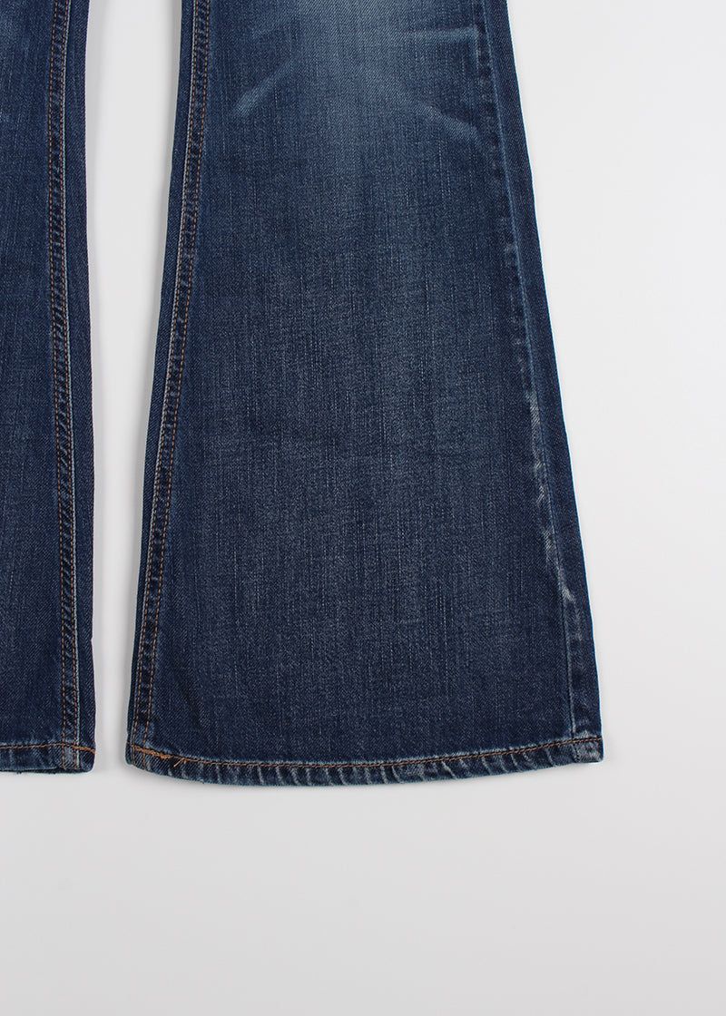 WASHING FLARED DENIM