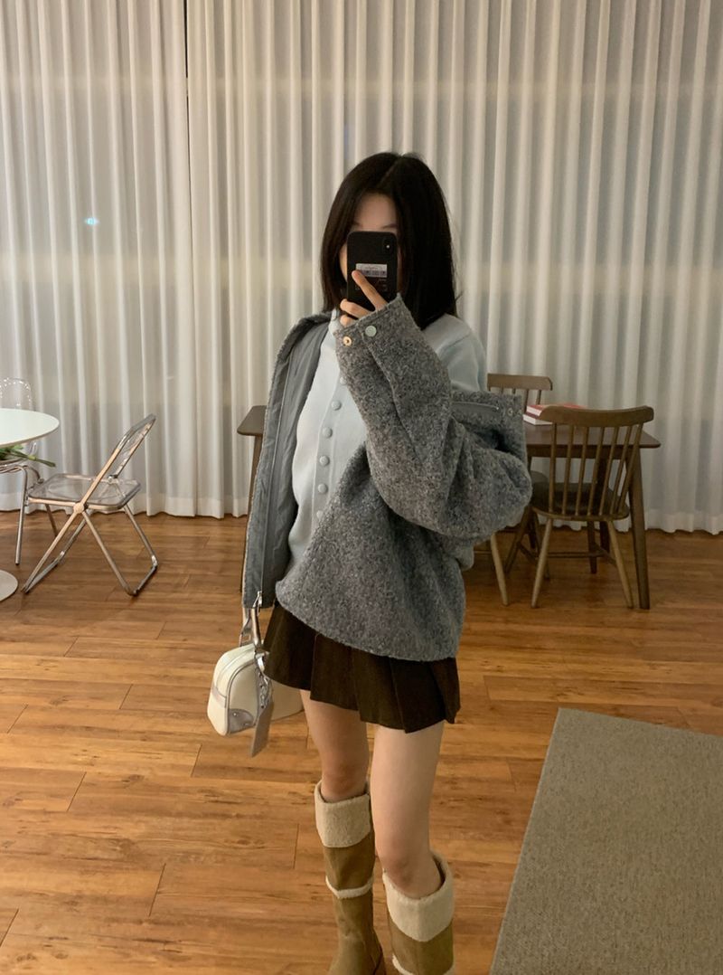 [UNISEX] from Mix Hood Coat Jacket