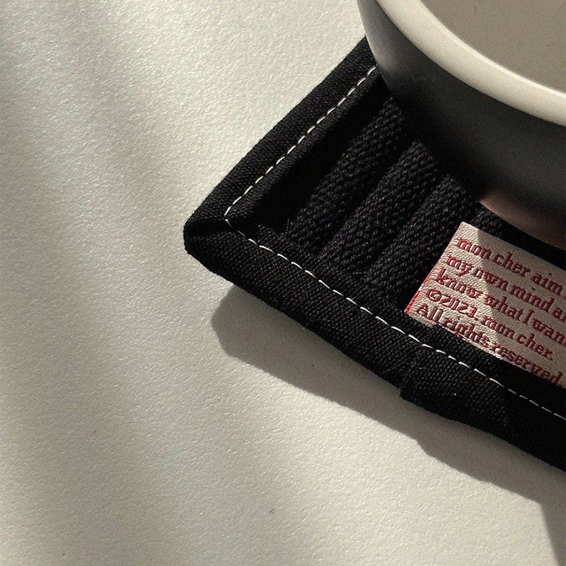 Coffee&Tea coasters 2PCS (Black)