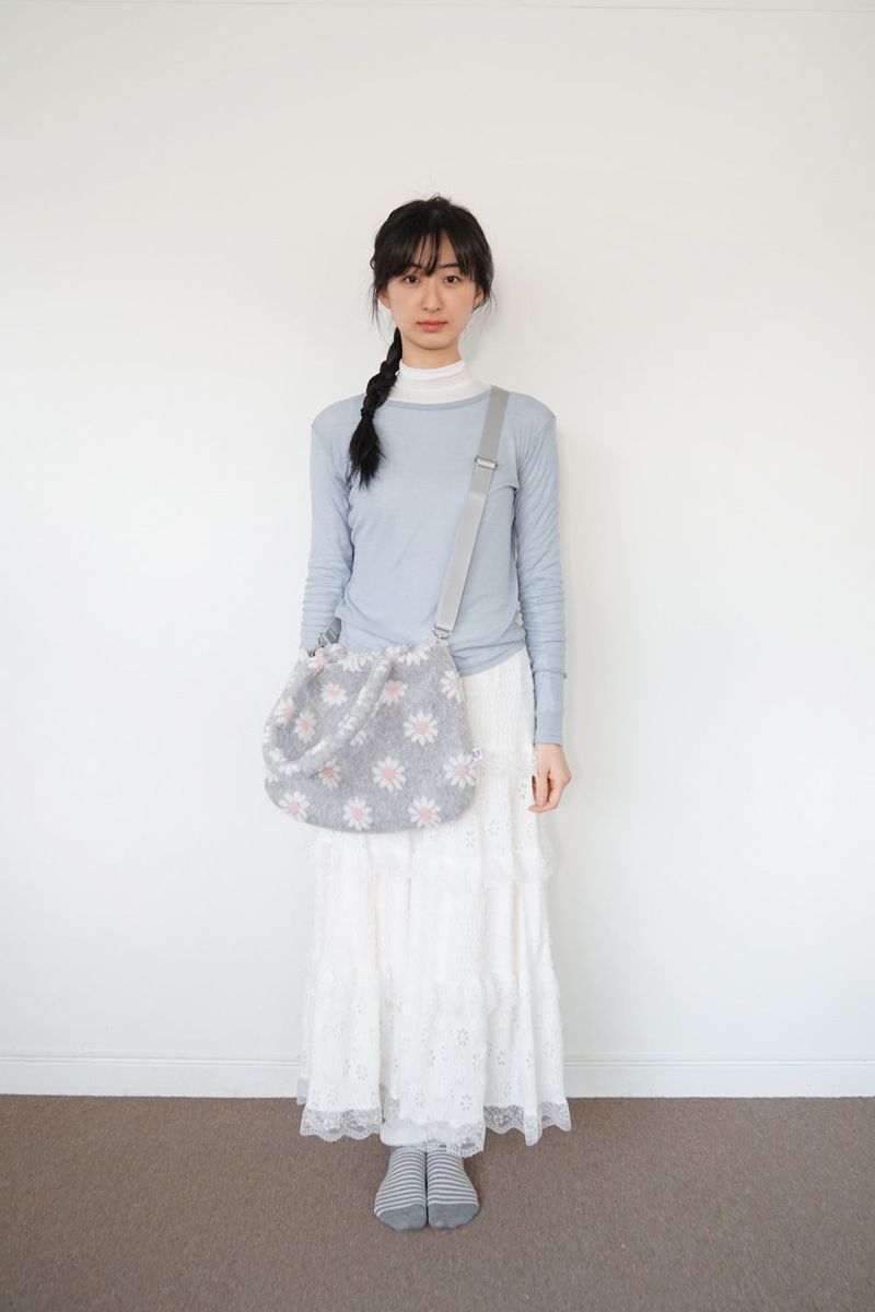 Blumi bag - Pink blossom (Grey)