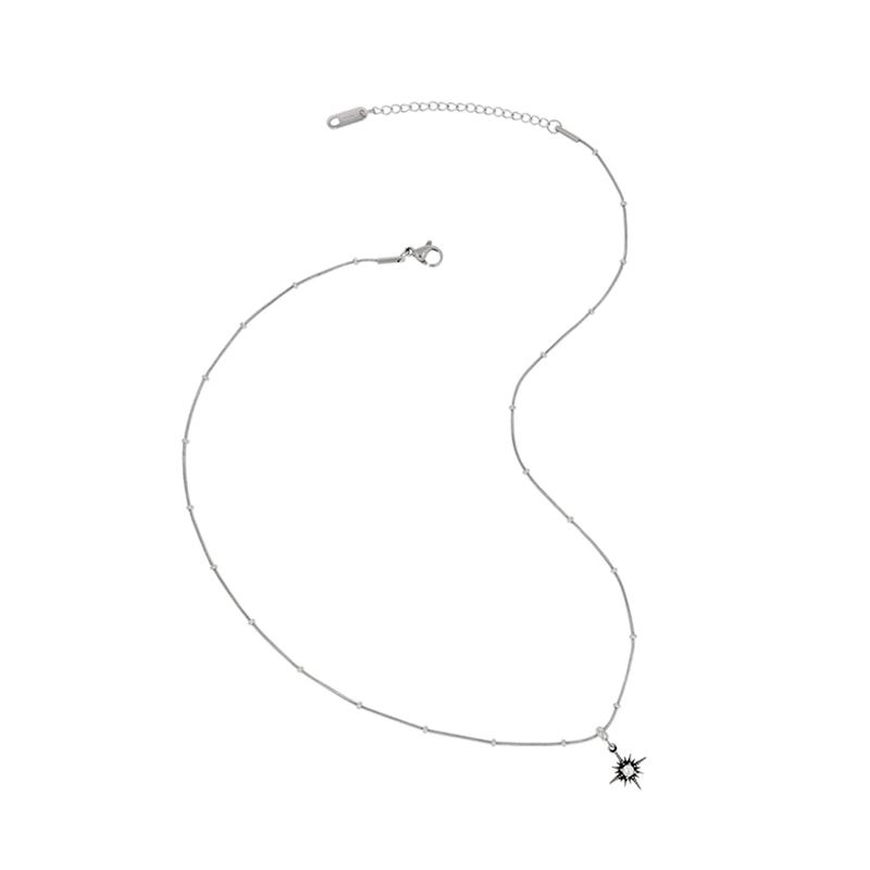 Cubic Star Snake Chain Necklace
