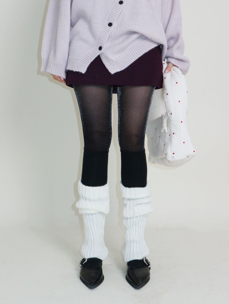 Plum Shorts Layered Mini Skirt (Wool Material)