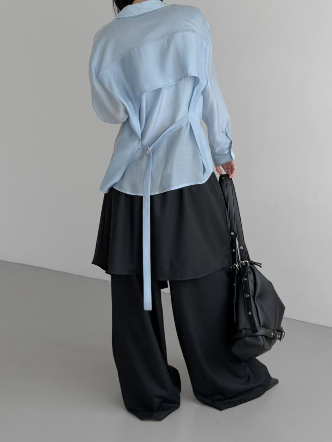 (Unisex) Tre Maxi Strap Wrap Slacks