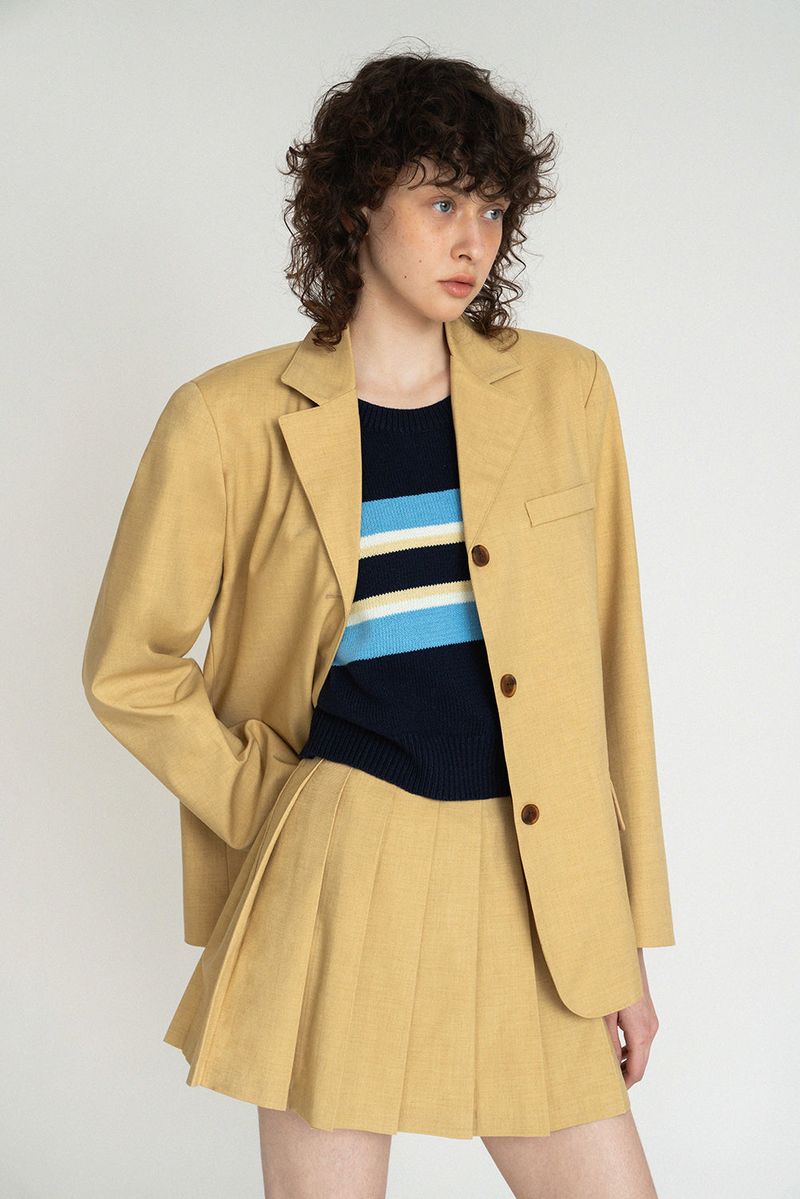 New roman jacket_mustard