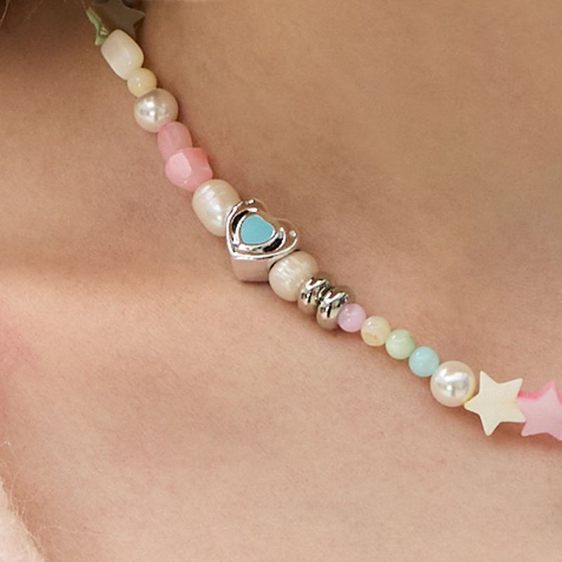 Nostalgia Star Pearl Toggle Necklace