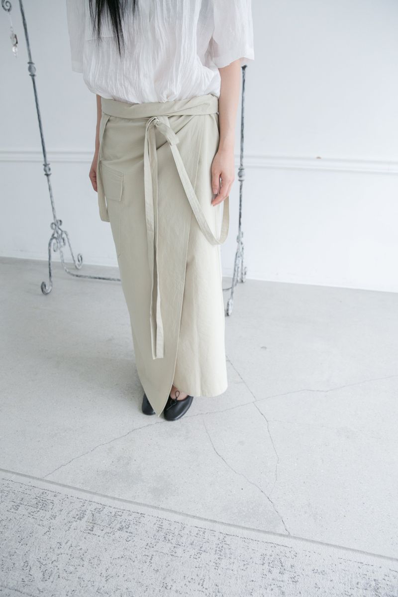 cotton suspender wrap skirt(3colors)