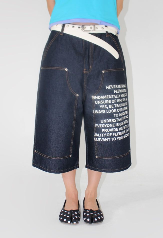 AAKE(アケ)の「LETTERING DOUBLE-KNEE BERMUDA(Pants)」