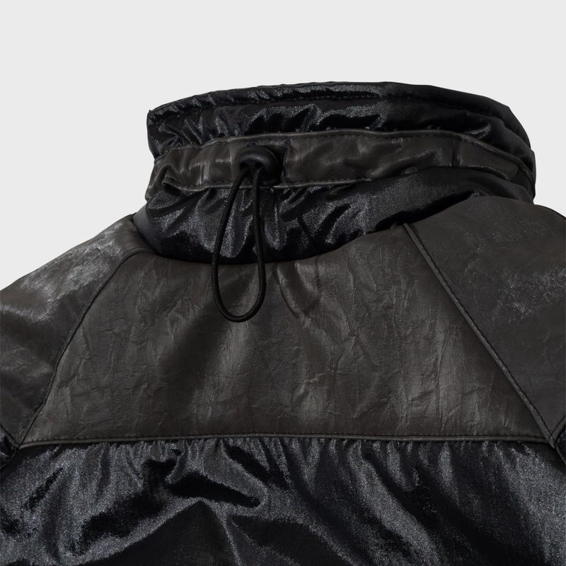 TWISTER FAKE LEATHER CROP JACKET (BLACK)