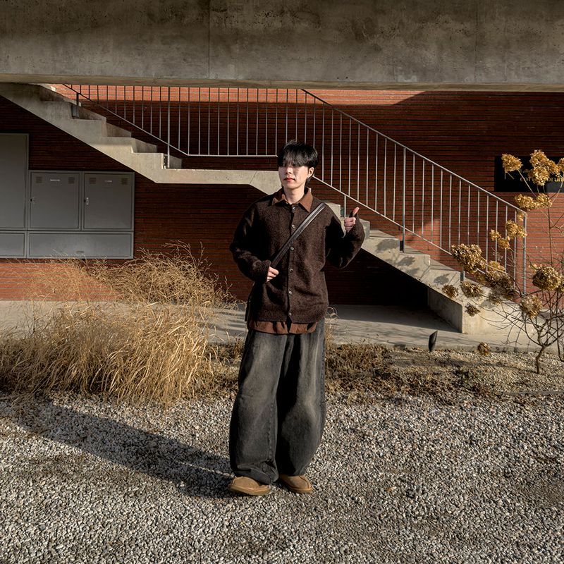 Lunet Wool Round Cardigan
