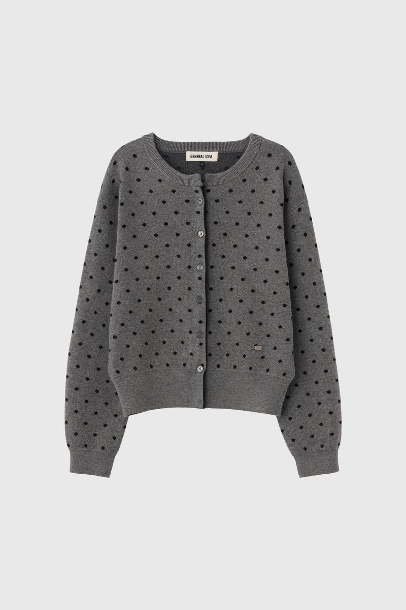 【即日発送】semi loose fit dot cardigan
