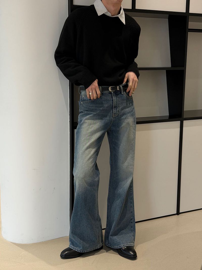Crop round knit(5color)