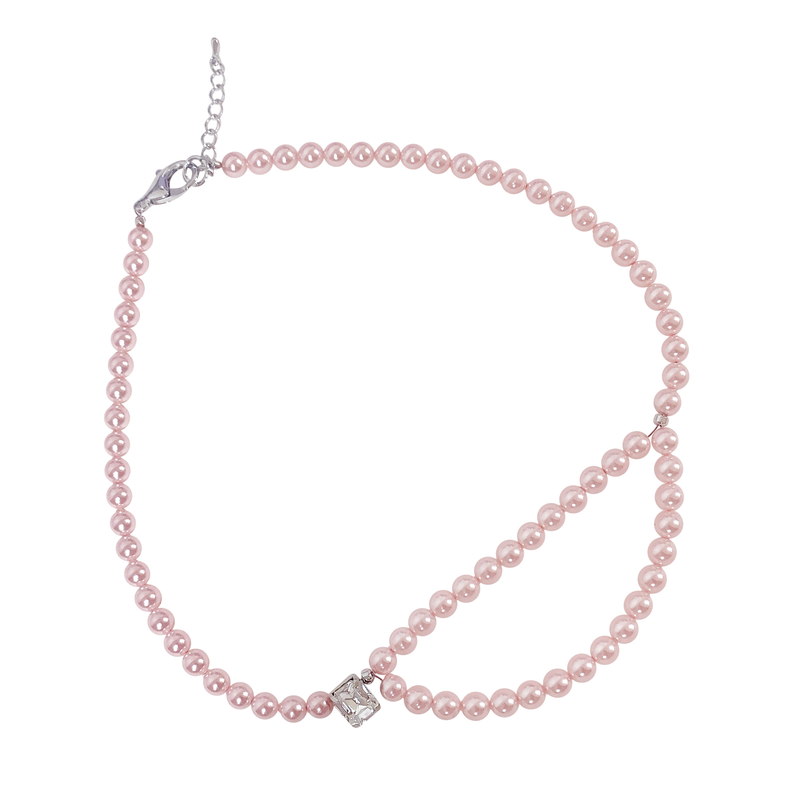 Two ways pearl necklace