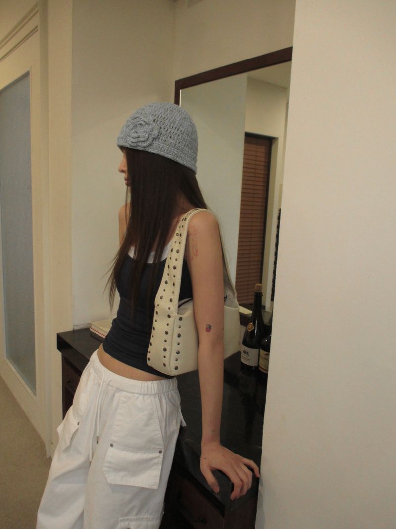 ivory stud 2way bag