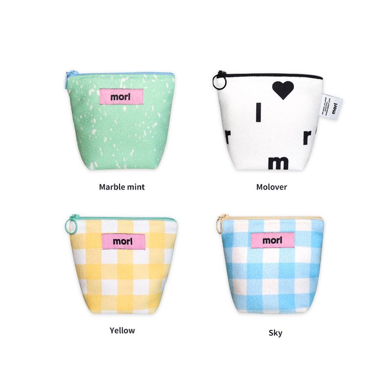 Morl zipper pouch (S size)(4design)