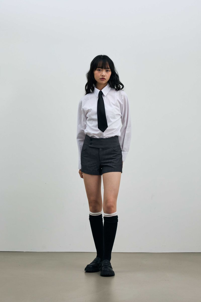 AVEL PINSTRIPE MICRO PANTS / CHARCOAL