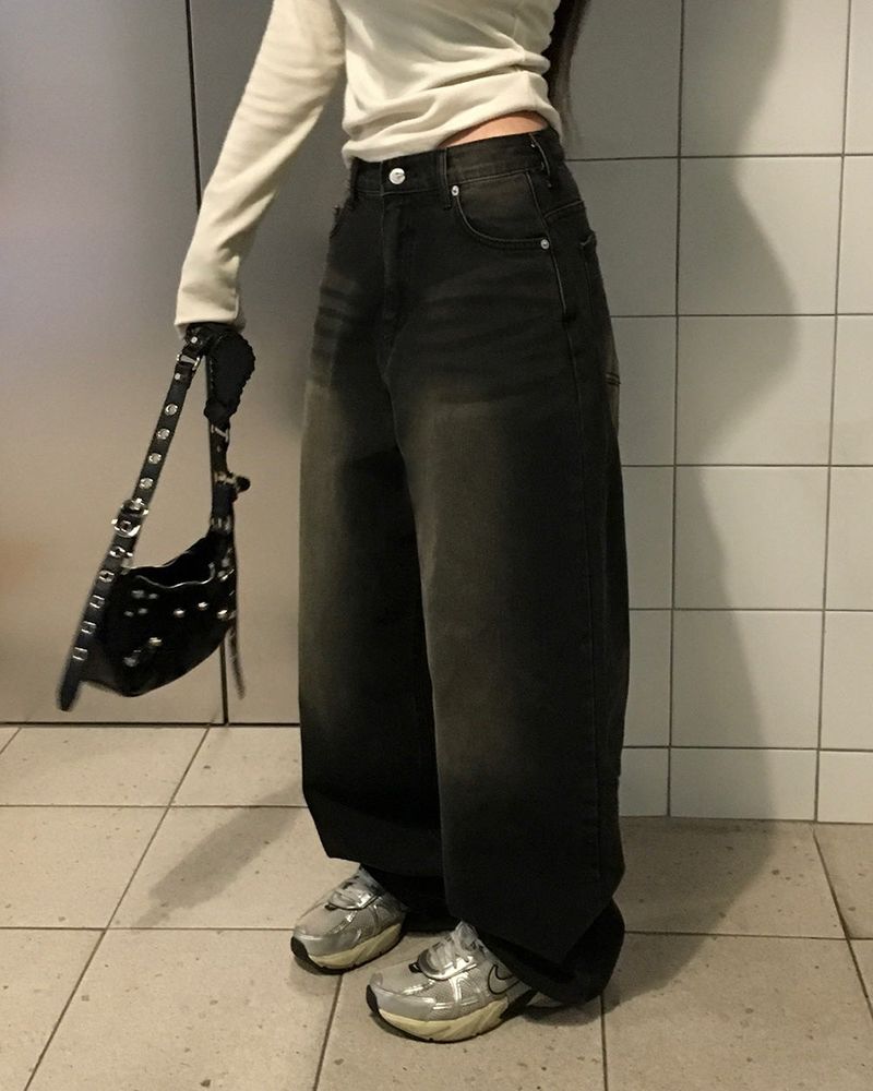 [MADE] BALLOON AND WIDE DENIM PANTS