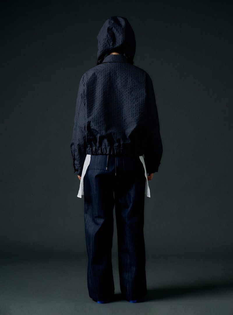 Checkboard jumper (navy)