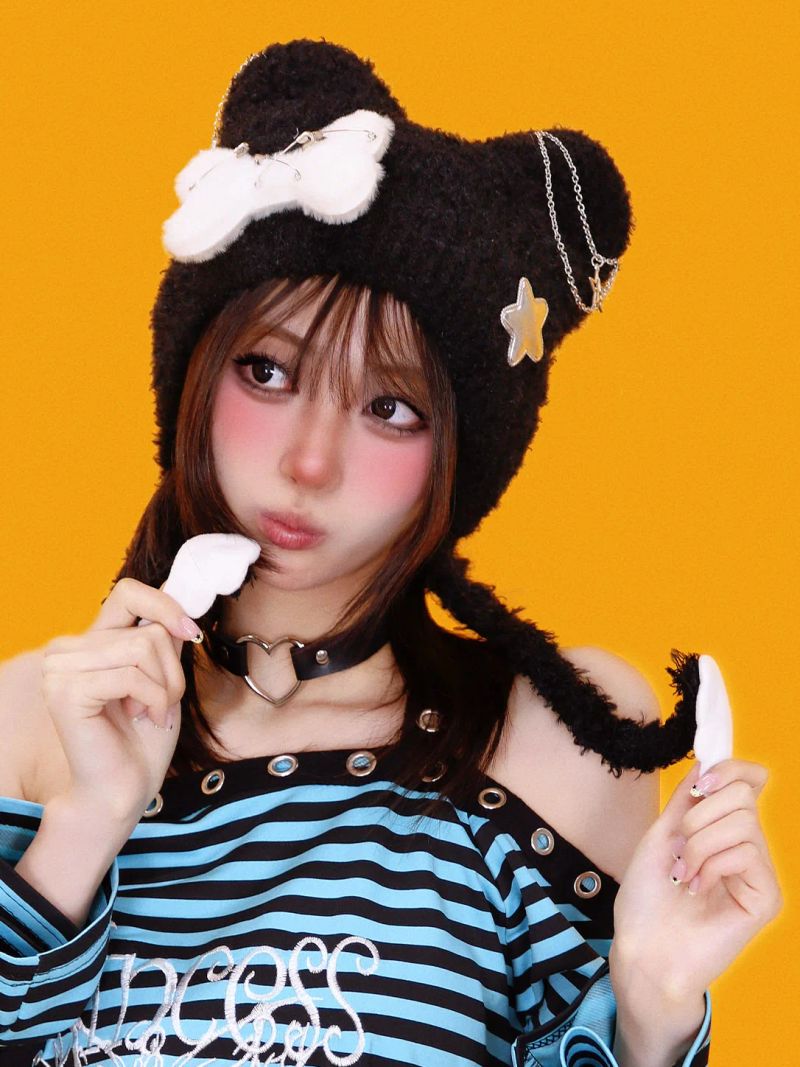 KUO（クーオ）の「テディ チェーン ハット (2color)（帽子）」