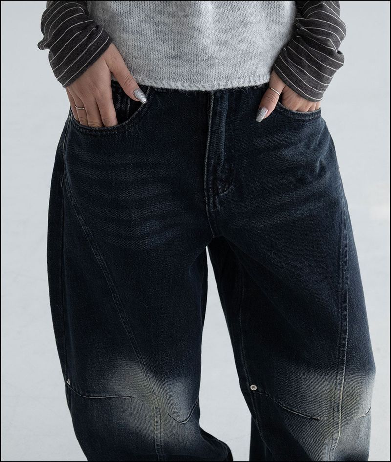 Ender curved wide ballon pants