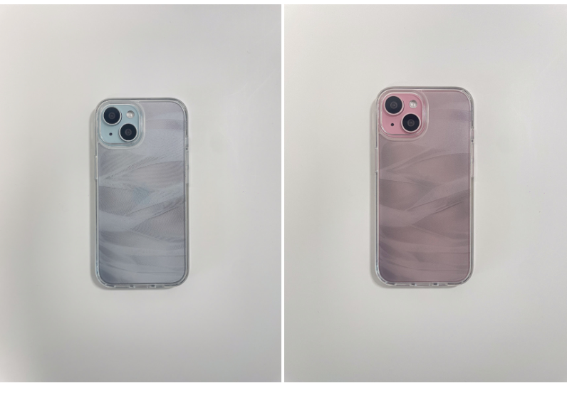 [MADE] see through jelly hard phone case (white)