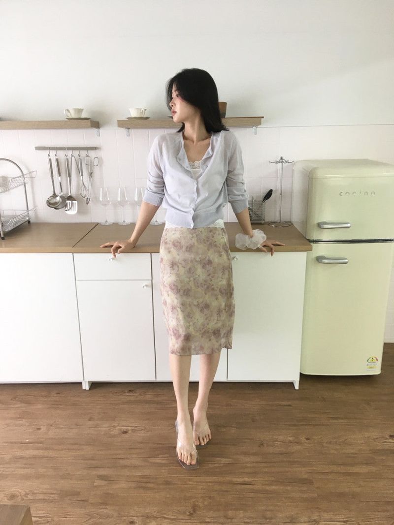 ロマンティックシフォンスカート