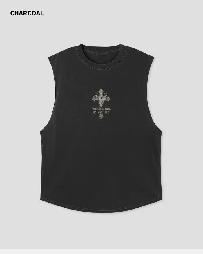 (UNISEX) トリニティ ピグメント ノースリーブ