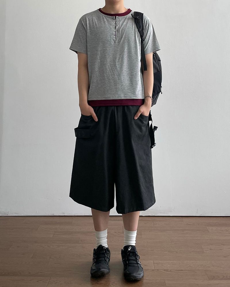 Solty Strap Bermuda Pants