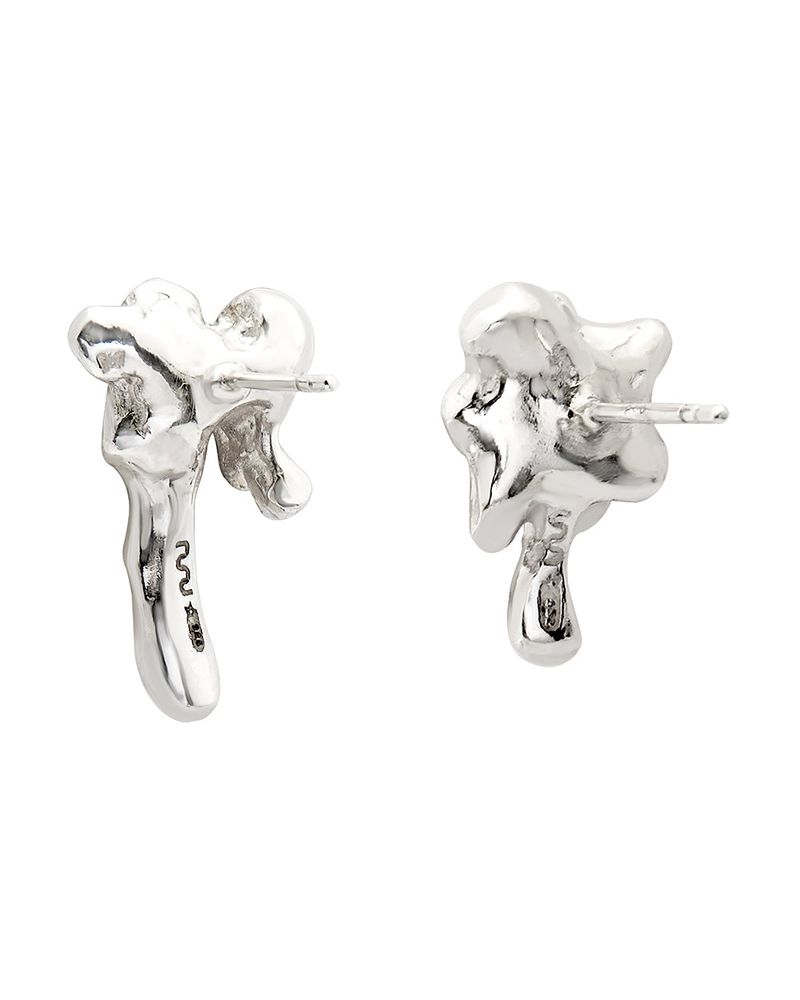 SIMPLE MELTING EARRING SILVER925