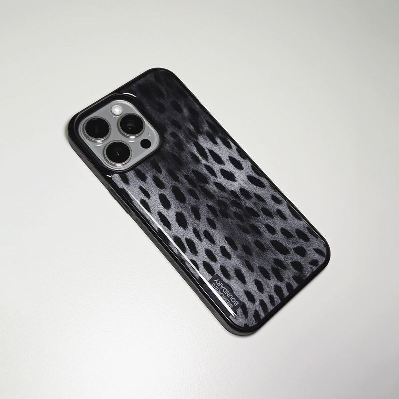 Wild Luxe Leopard Phone Case Shadow (BK_Epoxy)