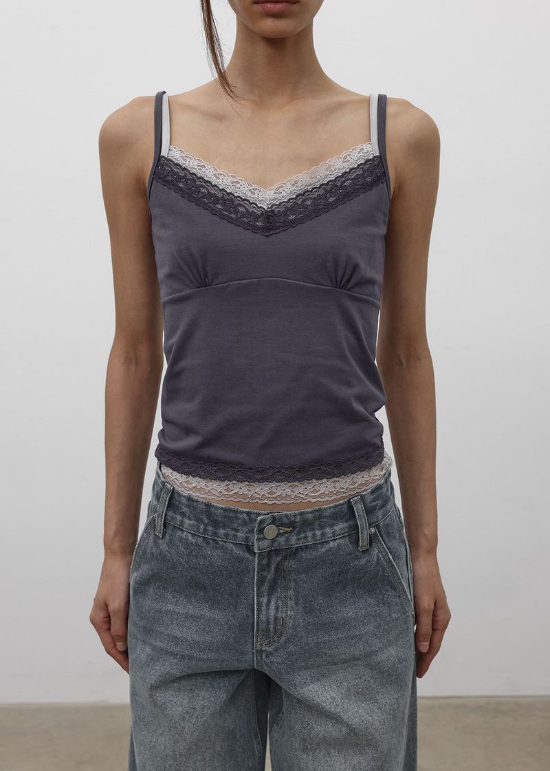 BLACKUP（ブラックアップ）の「[MADE] Guerlain Layered Lace Sleeveless（Tops）」