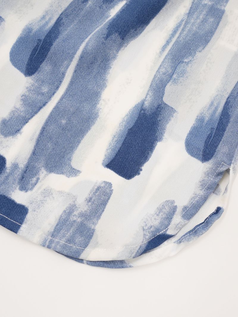pattern pocket shirt
