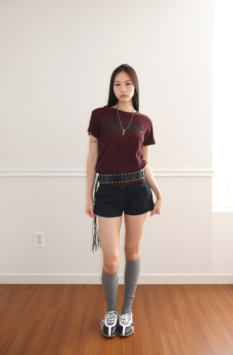 WAFFLE T-SHIRT - WINE