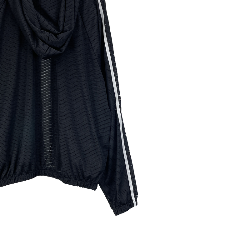 mesh track hooded jacket