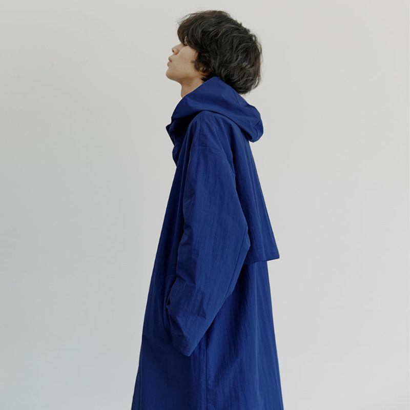 unisex rain coat blue navy