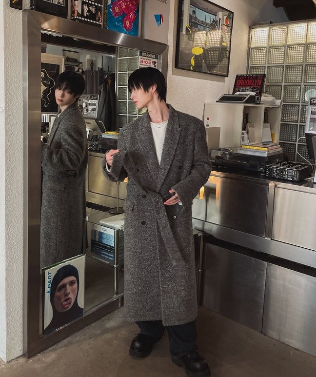 2PLAN（ツープラン）の「[LANARCH] Cashmere Boucle Double-Breasted Long Coat（Jackets/Outerwear）」