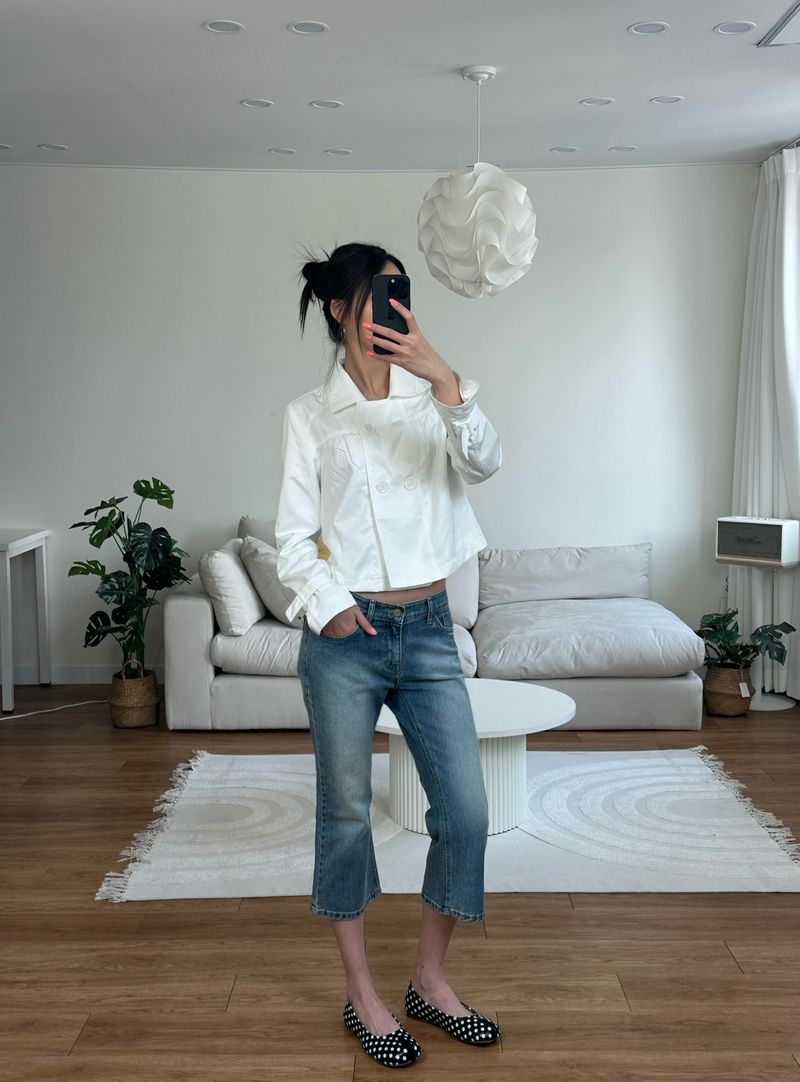 capri denim pants