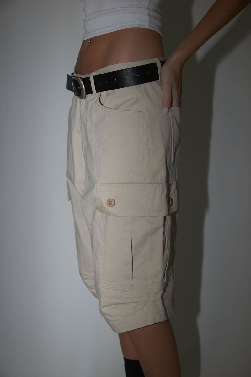 BEIGE CARGO PANTS