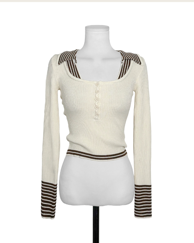 preti collar button u-neck nt