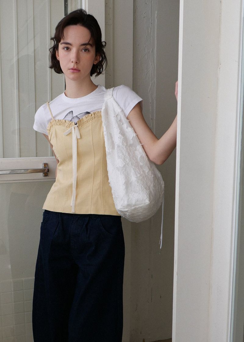 Jeanne Garden Shoulder Bag_White