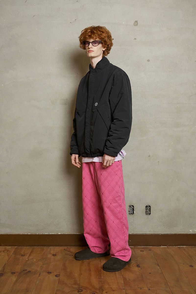 ARGYLE EMBROIDERED PANTS