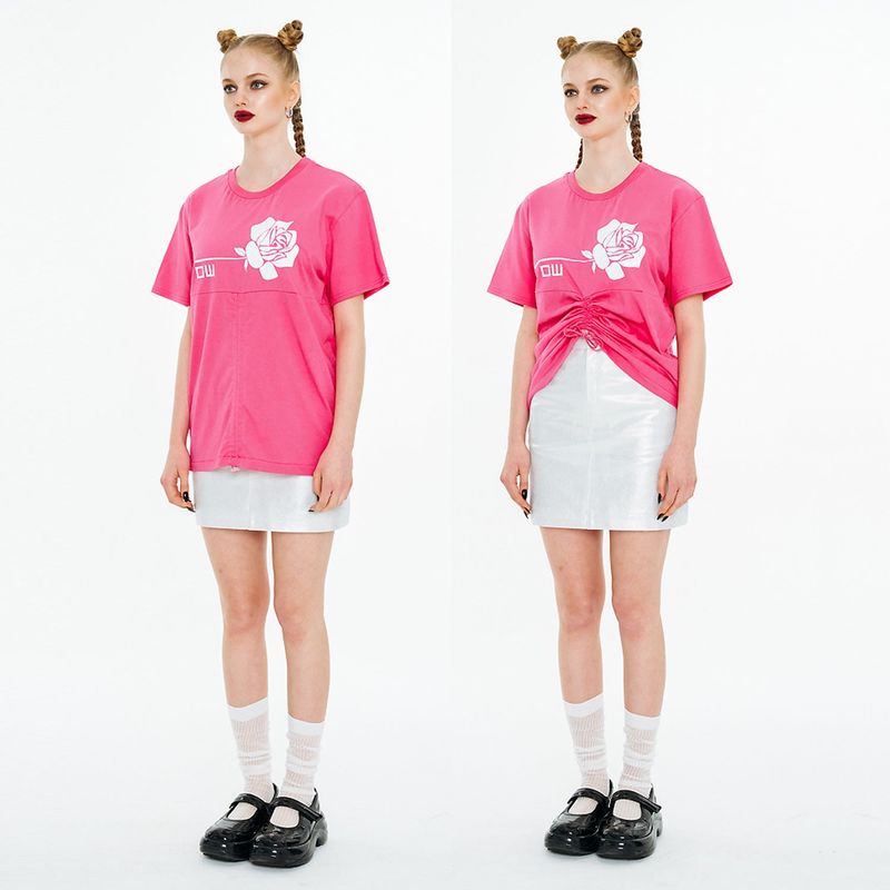Sleeping Rose T-shirt [Magenta]