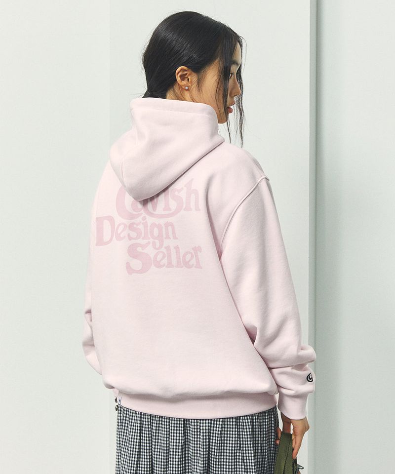 cavish（カビシ）の「SELLER LOGO HOODIE PINK(CV2BFUM400A)（Tops）」
