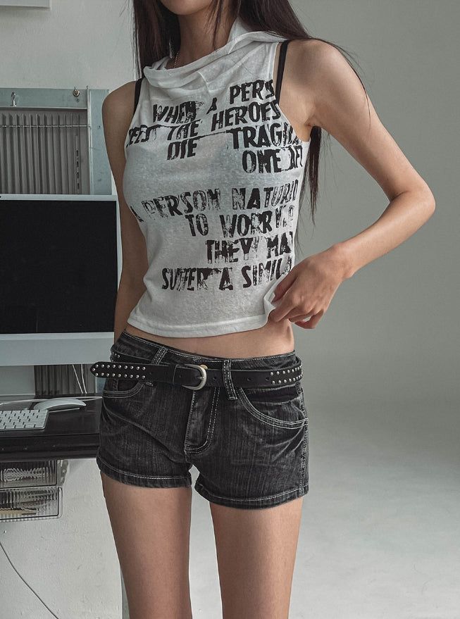 Vintage Low Back Pocket Short Pants