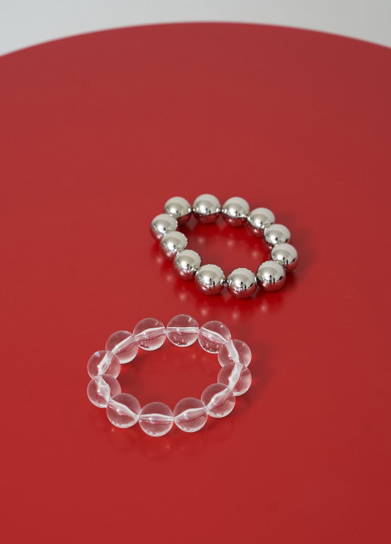 big ball strap - silver