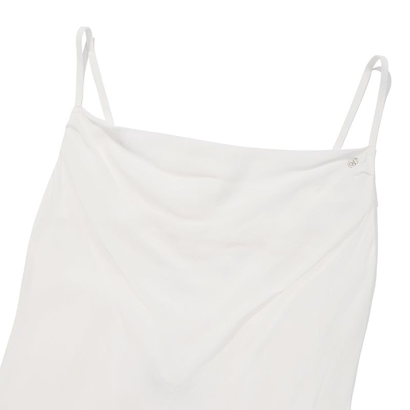 BACK POINT MAXI SLEEVELESS DRESS [IVORY]