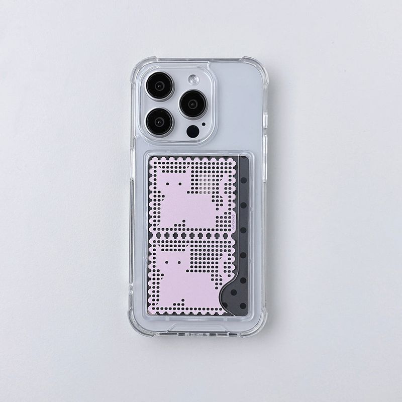 【MADE】 Meow card case - Pink