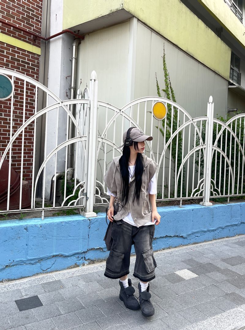 Origin Vintage Cargo Denim Bermuda Pants