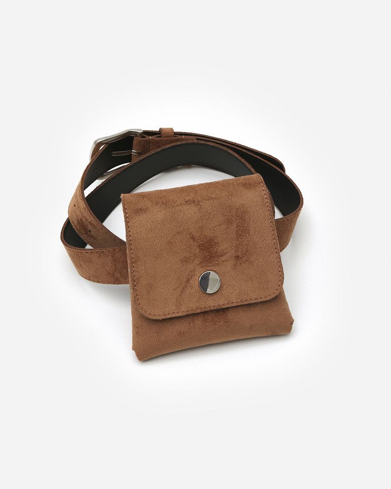 Grass suede belt bag