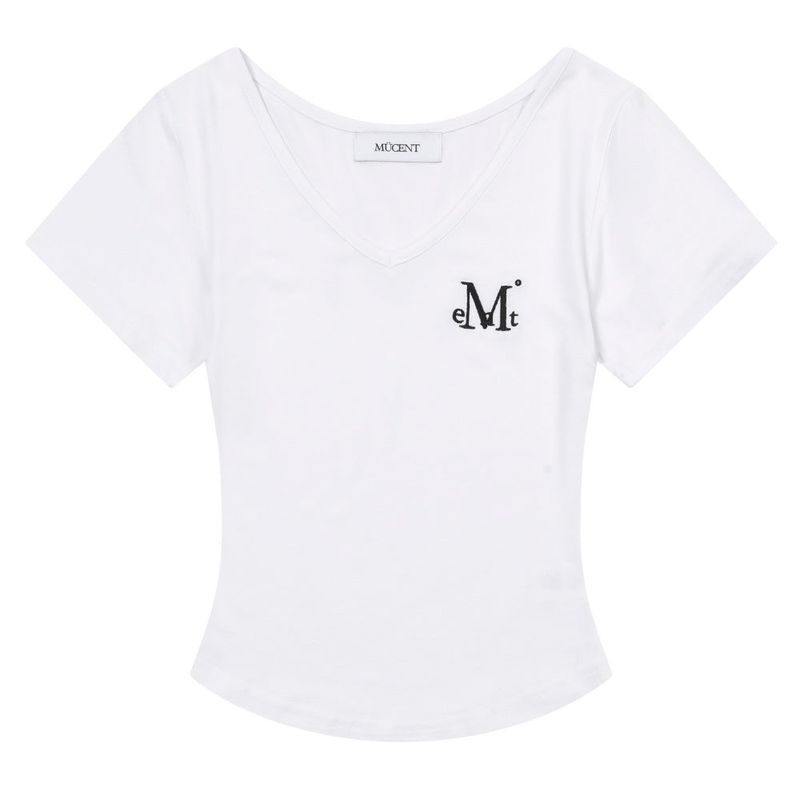 ONYX SIGNATURE LOGO V-NECK HALF T (5COLOR)