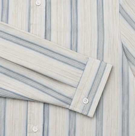 Senel Striped Over Fit Long Sleeve Shirt